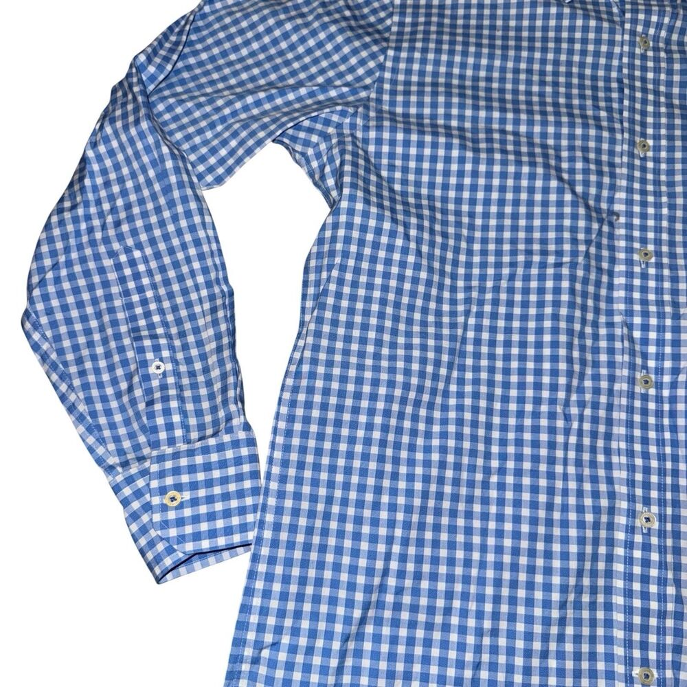Southern Tide Shirt Mens Small Blue Plaid Long Sleeves Classic Fit Button Up - Picture 5 of 11